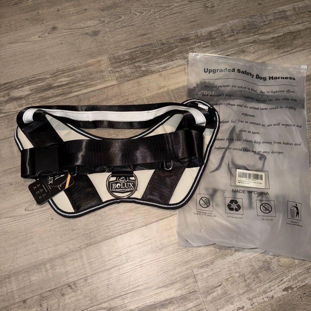 Bolux L No Pull Dog Harness Large Breed Reflective Adjustable Pet Harness NWT